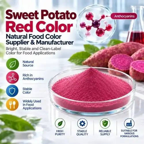 How Is Sweet Potato Red Color Made and Used in Food Products